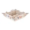 Cestino per il pane Clayre & Eef 35x35x8 cm Beige Blu Anteprima dell’immagine prodotto 2
