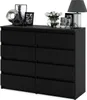 MRBLS_HOME Kommode mit 8 Schubladen Schwarz Matt Produktbild-Vorschau 7