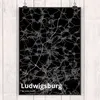 Mr. & Mrs. Panda Bild Ludwigsburg DIN A2 - Geschenk, Stadt, Produktbild-Vorschau 2