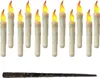 A set of 12 LED taper candles with a wand, displayed against a white background. Produktbild-Vorschau