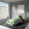 4 teilig Tropische Bettwäsche 135x200 cm Palmen Blätter Produktbild-Vorschau 3