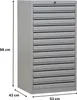 Schubladenschrank Swan | 13 Schubladen | DIN A3 | HxBxT Produktbild-Vorschau 2