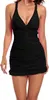 Mooncore Zweiteiliger Badeanzug Tankini Damenkostüm Schwarz Produktbild-Vorschau 1
