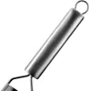 A close-up shot of a stainless steel grater handle. Produktbild-Vorschau