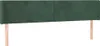 vidaXL Kopfteil mit Ohren Dunkelgrün 203x16x78/88 cm Samt Produktbild-Vorschau 1
