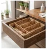 Range couverts en jacinthe tressé 4 compartiments 24 x 34 Voir les images du produit 7