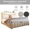 Letto imbottito 140x200 cm con spazio contenitore Anteprima dell’immagine prodotto 14