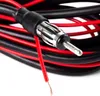 A close-up shot of a coiled black and red wire with a silver antenna connector. Anteprima dell’immagine prodotto