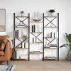 vidaXL Boekenkast, 156 x 25 x 167 cm, houtvezel, Productafbeelding-voorbeeld 2
