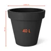 Fioriera in plastica grande - 48 cm/antracite - Fioriera Anteprima dell’immagine prodotto 4