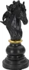 Mauro Ferretti Schachfigur Pferd 14x11x27 cm schwarz gold Produktbild-Vorschau 2