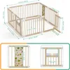 Parc pour bébé YARDIN XXL en bois avec 2 centres Voir les images du produit 2