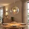 LED Pendellampe, Glaskugel, gold transparent, 25 cm, VARUS Produktbild-Vorschau 1