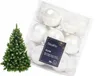 Weihnachtskugeln Glas 4cm 18 Stück - Winterweiß Produktbild-Vorschau 4