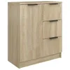 vidaXL Sideboards 2 Stk. Sonoma-Eiche 60x30x70 cm Produktbild-Vorschau 5