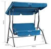 CASARIA® Hollywoodschaukel 2 Sitzer wetterfest Atlantik Produktbild-Vorschau 6
