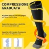CAMBIVO Calze Compressione Graduata Donna Uomo 2 Paia, Anteprima dell’immagine prodotto 3