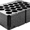 A close-up, angled view of a gray, rectangular object with multiple circular holes on its top surface, set against a white background. Anteprima dell’immagine prodotto