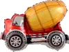 Folienballon Fahrzeug Motiv, Betonmischer, ca. 79,5*66 cm Produktbild-Vorschau 1