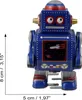 Roboter kleiner Weltraum Roboter blau Blechroboter Produktbild-Vorschau 5