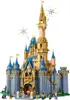 A LEGO model of a Disney castle, with small figures in front. Náhled obrázku produktu