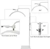 LED Beauty Lampe Weiß - 24 Zoll Standleuchte für Studio & Produktbild-Vorschau 4