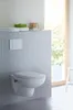 A modern bathroom with a wall-mounted toilet. Produktbild-Vorschau