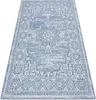 Teppich SISAL LOFT 21213 Ornament blau / silber / elfenbein Produktbild-Vorschau 1