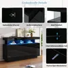 Merax Sideboard mit LED, Kommode mit Acryl und Glasböden, Produktbild-Vorschau 6