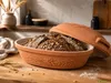 KERAZO 4,5 Liter Brotbackform mit Deckel und Getreidemuster Produktbild-Vorschau 4