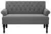 vidaXL Bank mit Rückenlehne Dunkelgrau 120 x 62 x 75,5 cm Produktbild-Vorschau 4