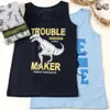 5er Set Jungen Unterhemden - Dinosaurier - Bunt Produktbild-Vorschau 5