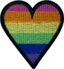Herz-Regenbogen-Emblem-Aufnäher zum Aufbügeln Produktbild-Vorschau 1