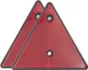 2x Rückstrahler Reflektor Anhänger Rot Dreieck Katzenauge Produktbild-Vorschau 2