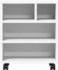 vidaXL Druckerständer mit Rollen Weiß 41x32x48 cm Produktbild-Vorschau 4