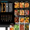 A collage of food images and icons representing different cooking programs on a black background. Produktbild-Vorschau