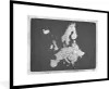 MuchoWow® Gerahmtes Poster Vintage Eurocard - schwarz und Produktbild-Vorschau 1