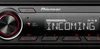 A close-up view of a Pioneer car stereo system's control panel, displaying an incoming call notification. Voir les images du produit
