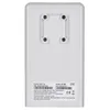 The back of a white ZTE MC889 5G/LTE router is shown against a white background. There is a mounting bracket with screw holes visible at the top. Below the bracket, there is a label with product information and regulatory symbols. Produktbild-Vorschau