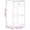 Nachttische 2 Stk. Schwarz 35x34x65 cm Holzwerkstoff Produktbild-Vorschau 11