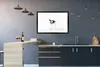 MuchoWow® Gerahmtes Poster Kuh - Kalb - Weiß - Tiere 90x60 Produktbild-Vorschau 5