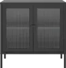 vidaXL Príborník čierny 70x35x70 cm sklo a oceľ Náhľad obrázku produktu 5