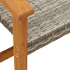 vidaXL Záhradná lavica sivá 112 cm z polyratanu a agátového Náhľad obrázku produktu 7