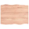 vidaXL Tischplatte 80x60x2 cm Massivholz Eiche Behandelt Produktbild-Vorschau 7