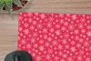 MuchoWow® Mauspad Mousepad Schneeflocke - Rot - Weiß - Produktbild-Vorschau 2