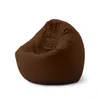 A brown beanbag chair is shown against a white background. Produktbild-Vorschau
