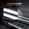 A close-up view of a drill bit organizer cabinet with labeled drawers, and a gloved hand reaching into one of the drawers. Produktbild-Vorschau