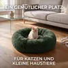 IvoQ Donut Hundebett & Katzenbett – Ø 50 cm – Weiches Produktbild-Vorschau 4