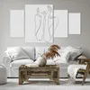 Bild auf Leinwand - Leinwandbild - 4 Teile - Träumerei Frau Produktbild-Vorschau 6