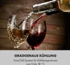 Two glasses of wine being poured from a bottle against a wooden background. Podgląd zdjęcia produktu